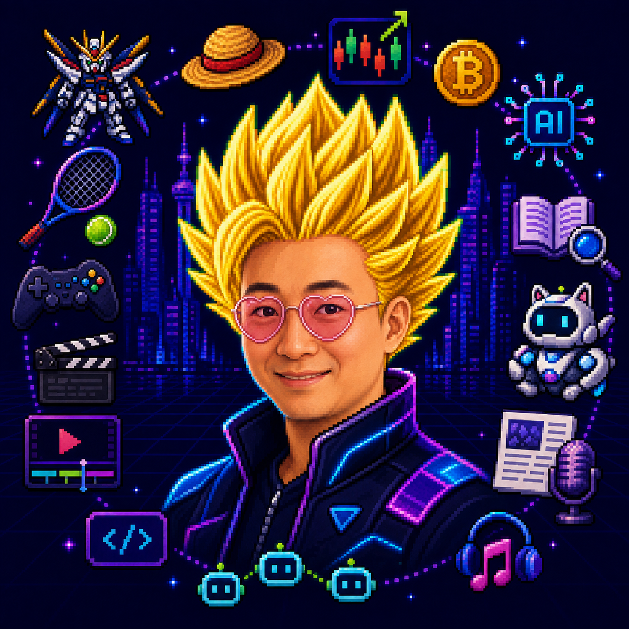 Cedric 的原创像素风角色头像